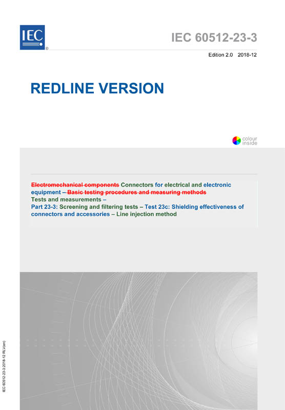 Cover IEC 60512-23-3:2018 RLV